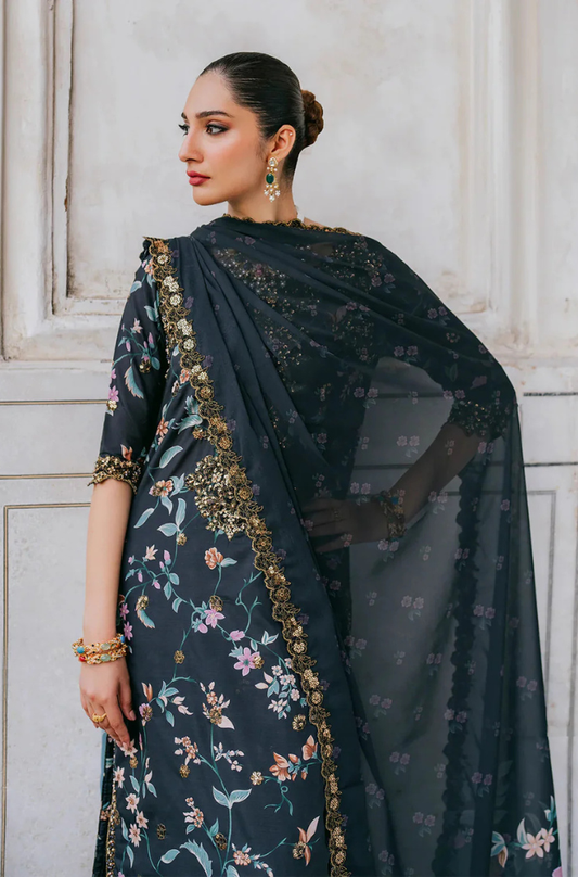 KHADDAR-3PC WITH KHADDAR PRINTED SHIRT & TROUSER-928