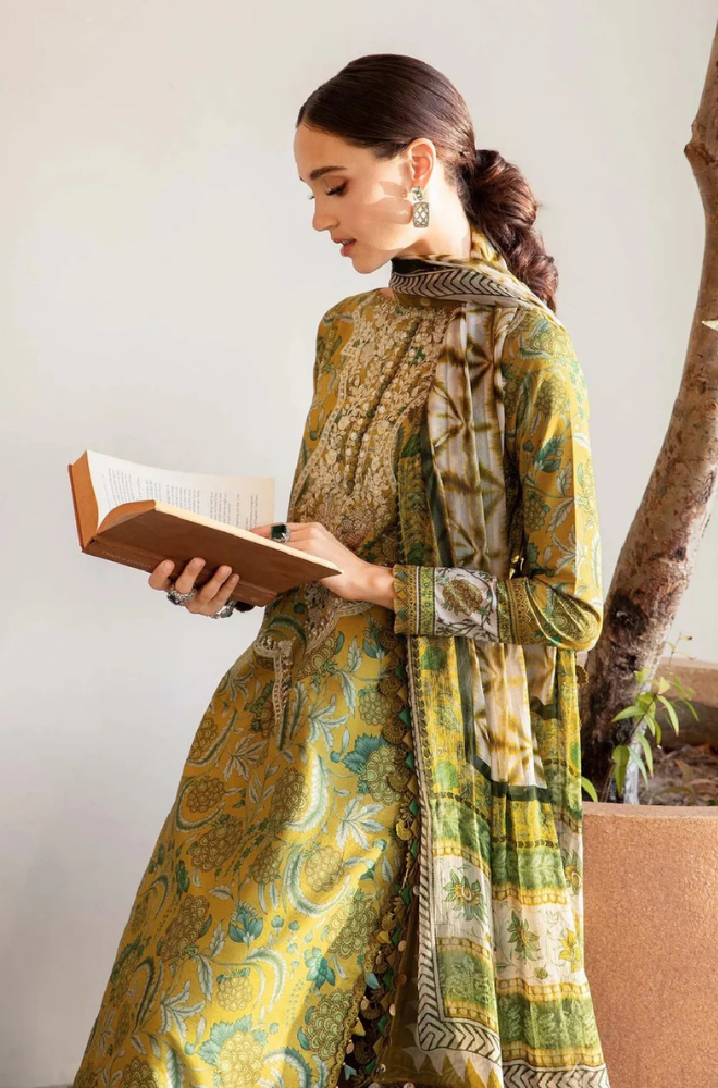 KHADDAR-3PC WITH KHADDAR PRINTED SHIRT & TROUSER-925