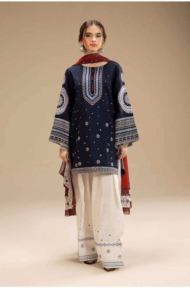 3 Piece Unstiched Embroidery Dhanak