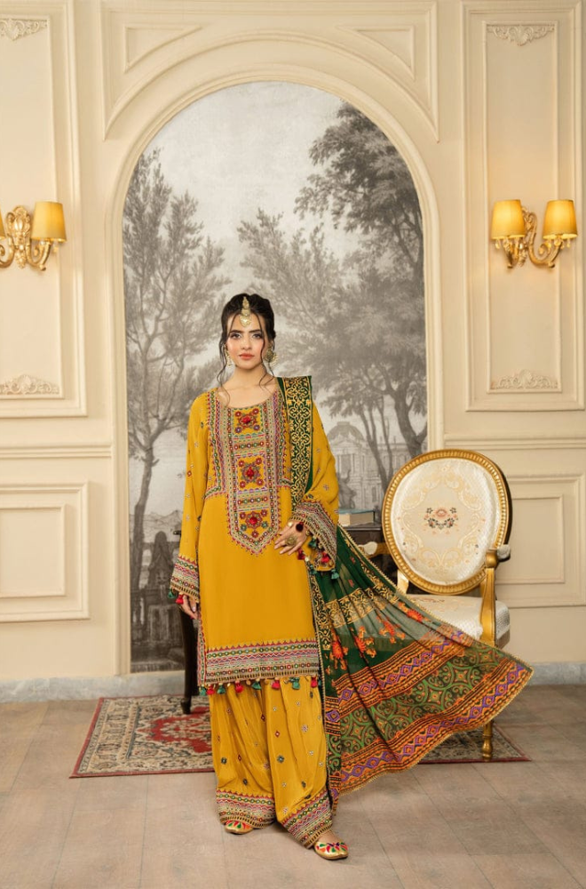 DHANAK FABRIC ( MUSTARD YELLOW ) M0013Z
