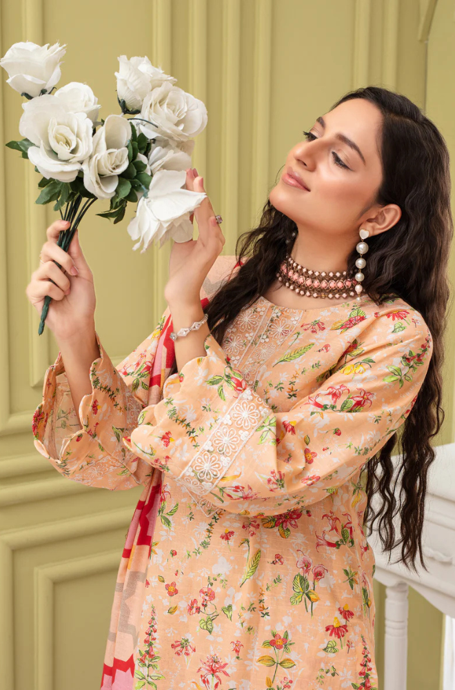 CREATION KHADDAR 3PC WITH KHADDAR PRINTED SHIRT & TROUSER-904