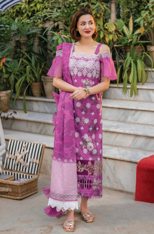 KHADDAR-3PC WITH KHADDAR PRINTED SHIRT & TROUSER-933