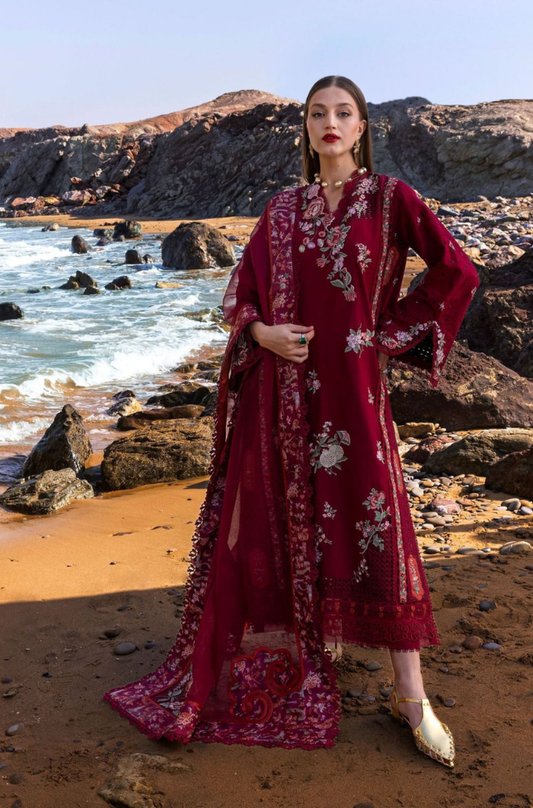 Dhanak-3PC Embroidered MZ543
