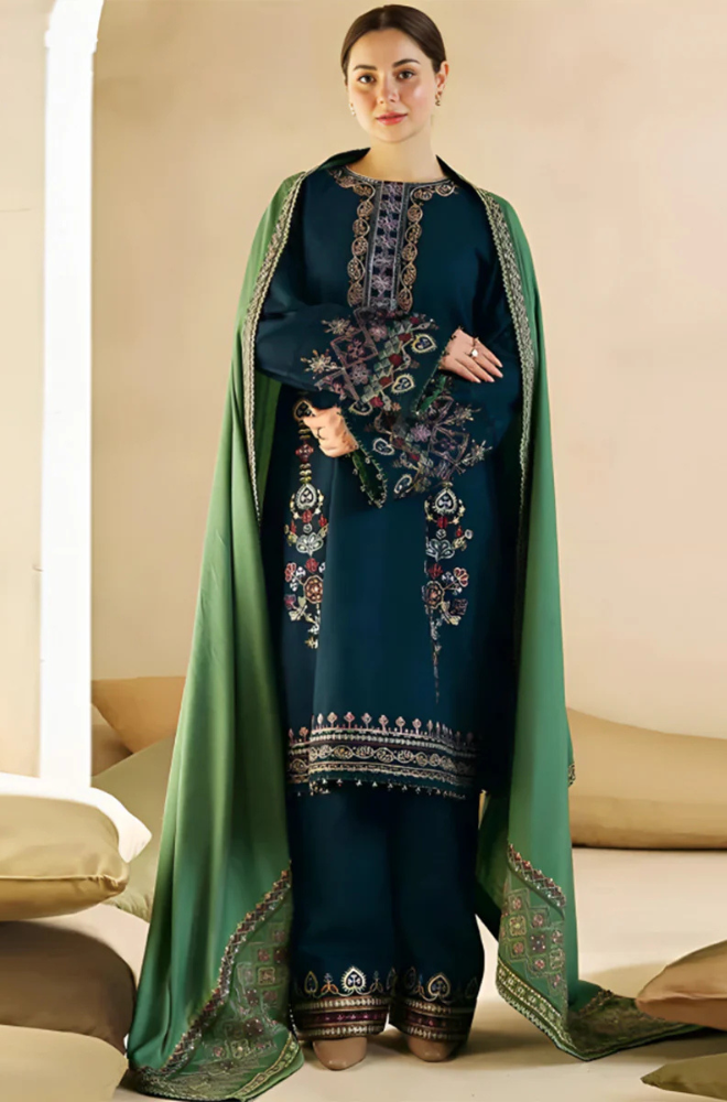 Dhanak 3PC Embroidered-1293