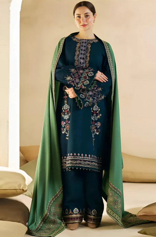 Dhanak 3PC Embroidered-1293