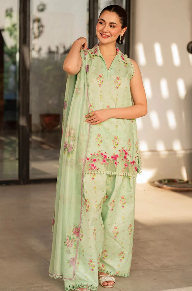 KHADDAR-3PC WITH KHADDAR PRINTED SHIRT & TROUSER-923