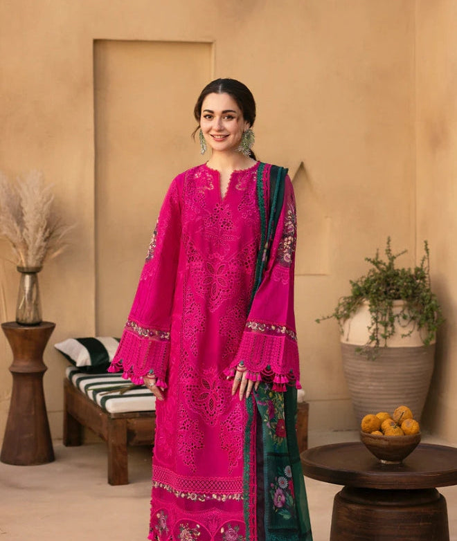 3 Piece Unstiched Embroidery Dhanak MZ992