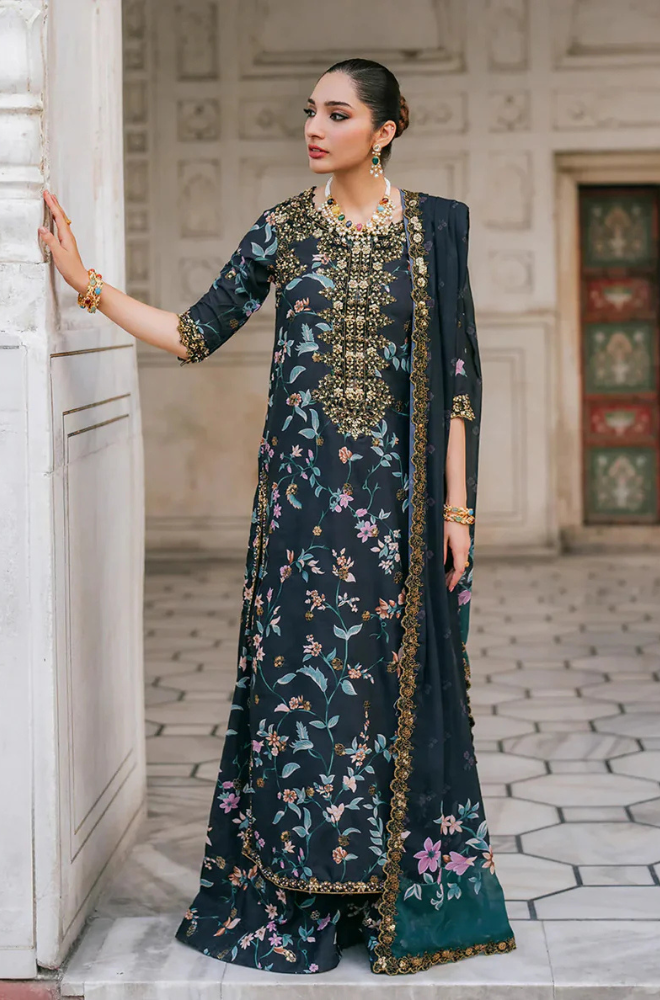 KHADDAR-3PC WITH KHADDAR PRINTED SHIRT & TROUSER-928