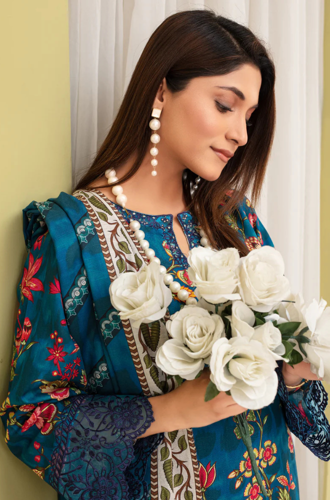 CREATION KHADDAR 3PC WITH KHADDAR PRINTED SHIRT & TROUSER-905