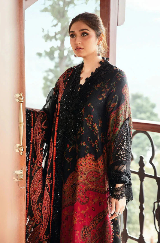 3PC KARANDI PRINTED SHIRT WITH KARANDI PRINTED DUAPTTA AND TROUSER -1709