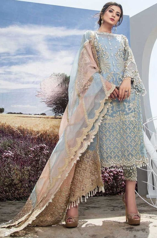 AGHA NOOR ( Fully Heavy EMBROIDERED with handwork )