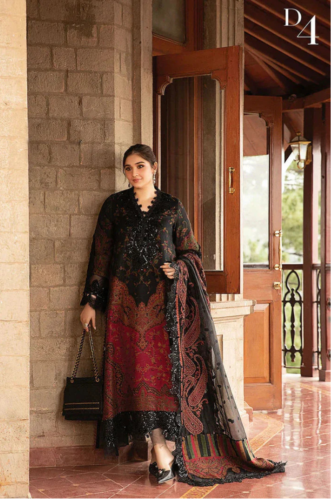 3PC KARANDI PRINTED SHIRT WITH KARANDI PRINTED DUAPTTA AND TROUSER -1709