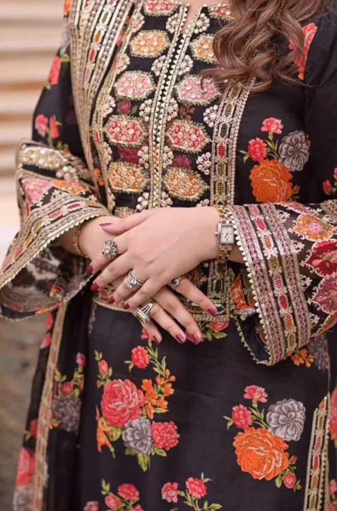 Silk 3PC Digital Printed- 1714