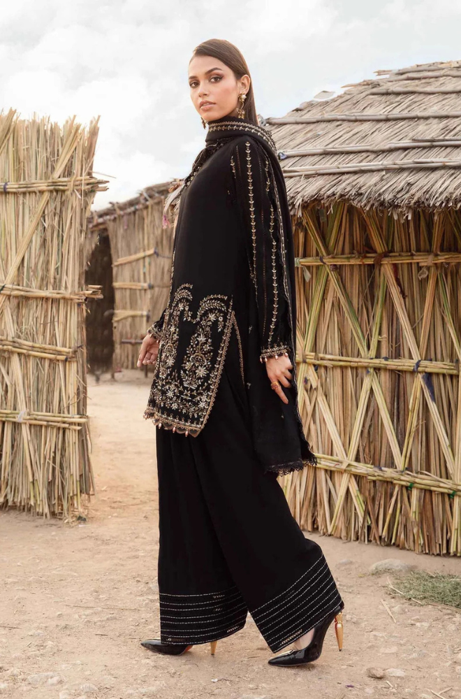 Maria B Lawn 3PC Embroidered Shirt with Embroidered Dupatta-1077