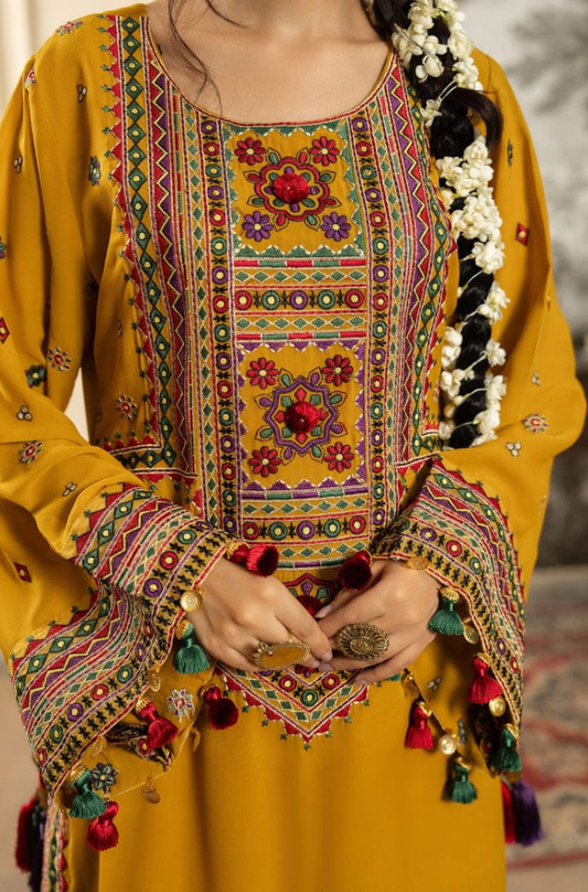 DHANAK FABRIC ( MUSTARD YELLOW ) M0013Z