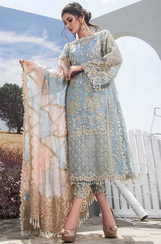 AGHA NOOR ( Fully Heavy EMBROIDERED with handwork )