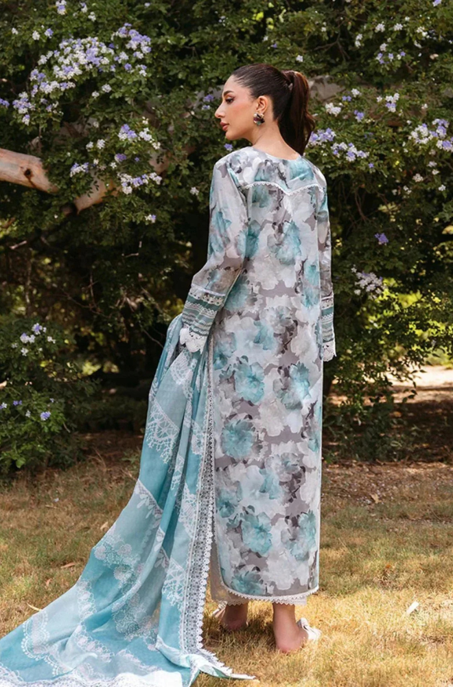 3PC Lawn Printed Shirt With Digital Printed Dupatta-1624