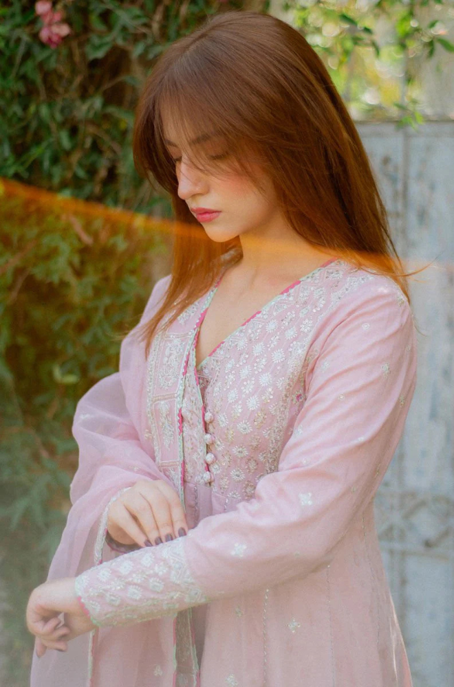 Lawn-3PC Embroidered Shirt with Organza Embroidered Dupatta-1409