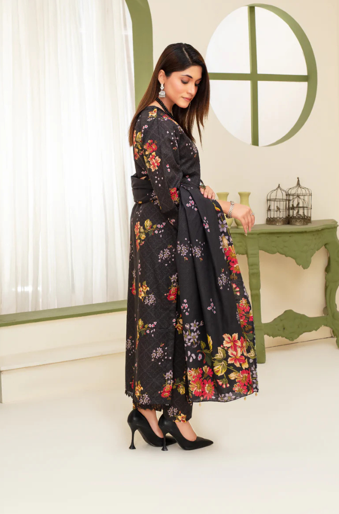 CREATION KHADDAR 3PC WITH KHADDAR PRINTED SHIRT & TROUSER-903