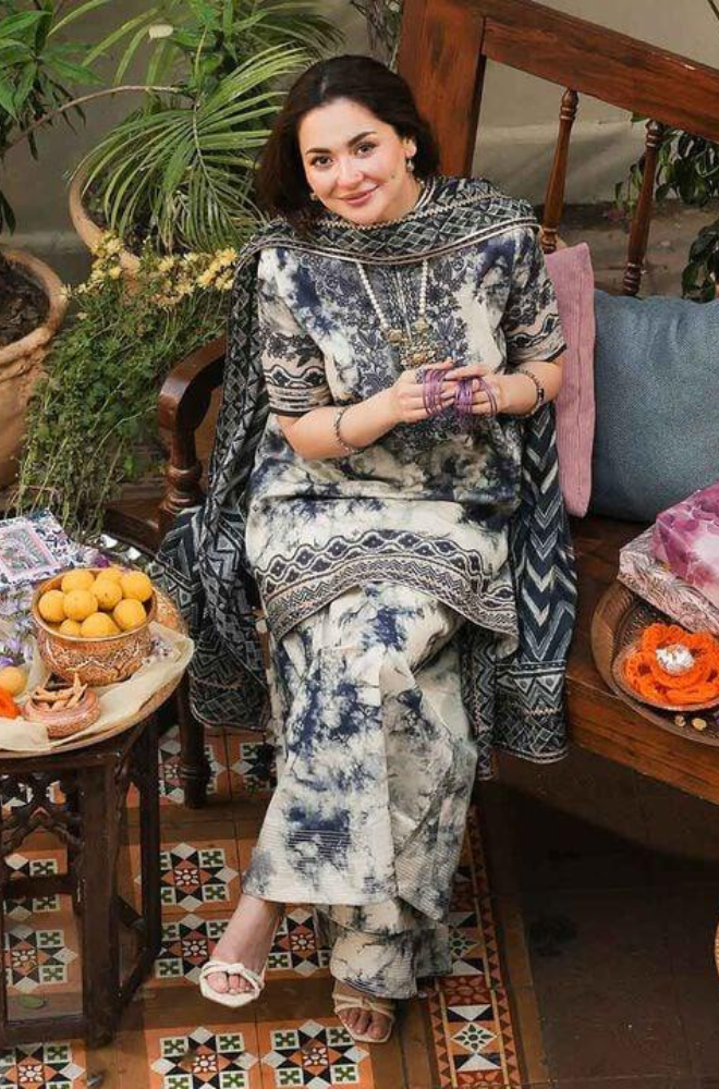 KHADDAR-3PC WITH KHADDAR PRINTED SHIRT & TROUSER-924