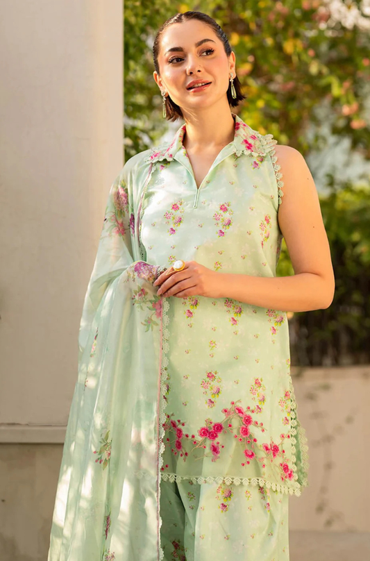 KHADDAR-3PC WITH KHADDAR PRINTED SHIRT & TROUSER-923