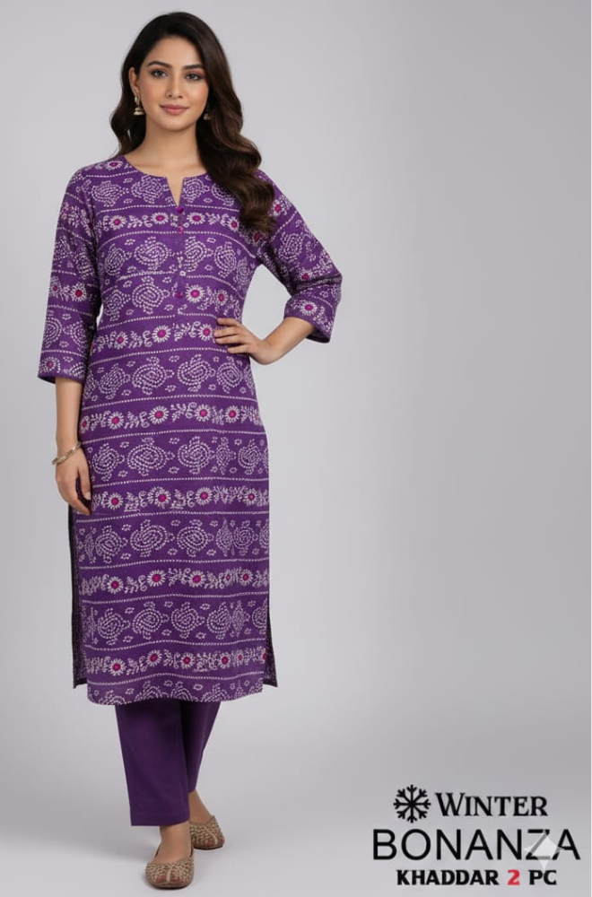 Bonanza 2-Piece Khaddar Suit D521Z