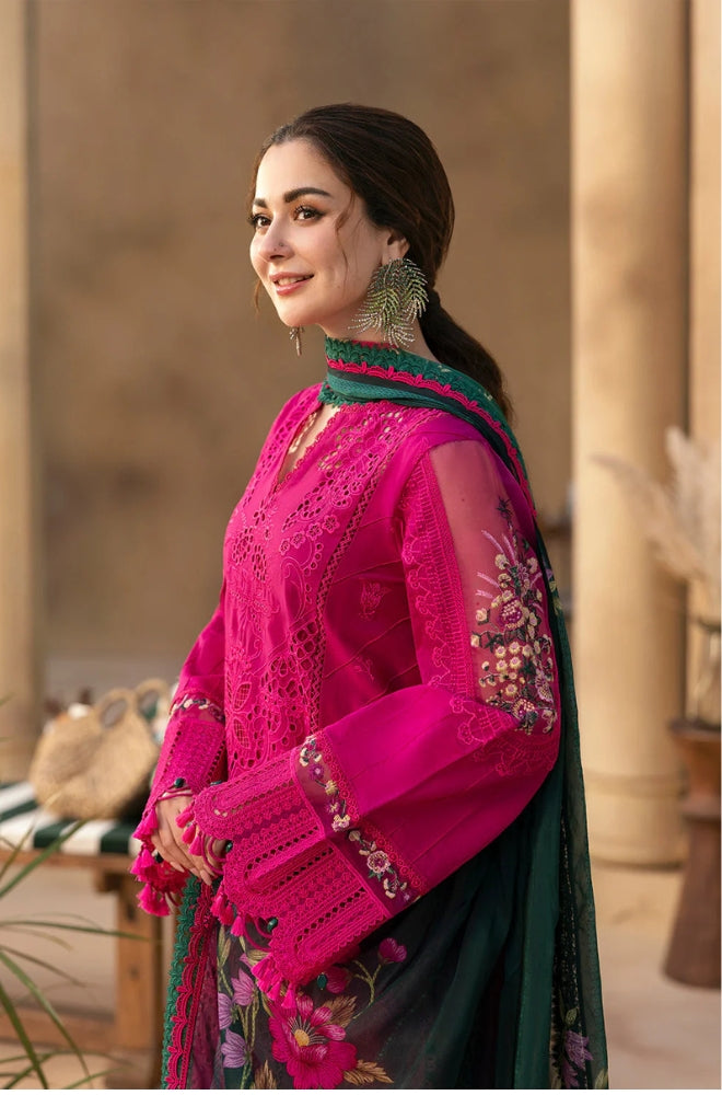 3 Piece Unstiched Embroidery Dhanak MZ992