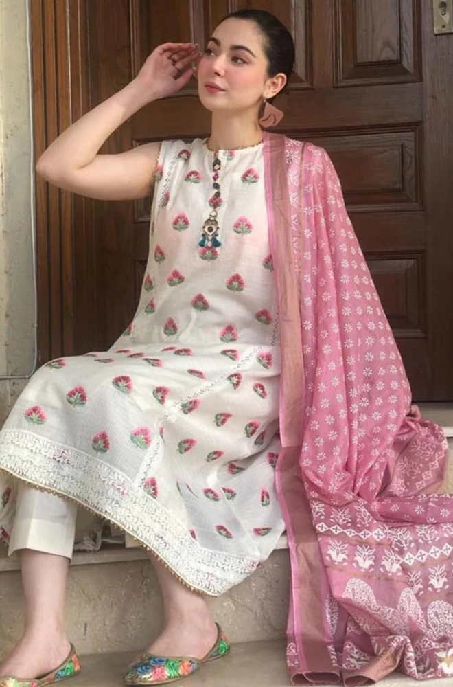 KHADDAR-3PC WITH KHADDAR PRINTED SHIRT & TROUSER-922