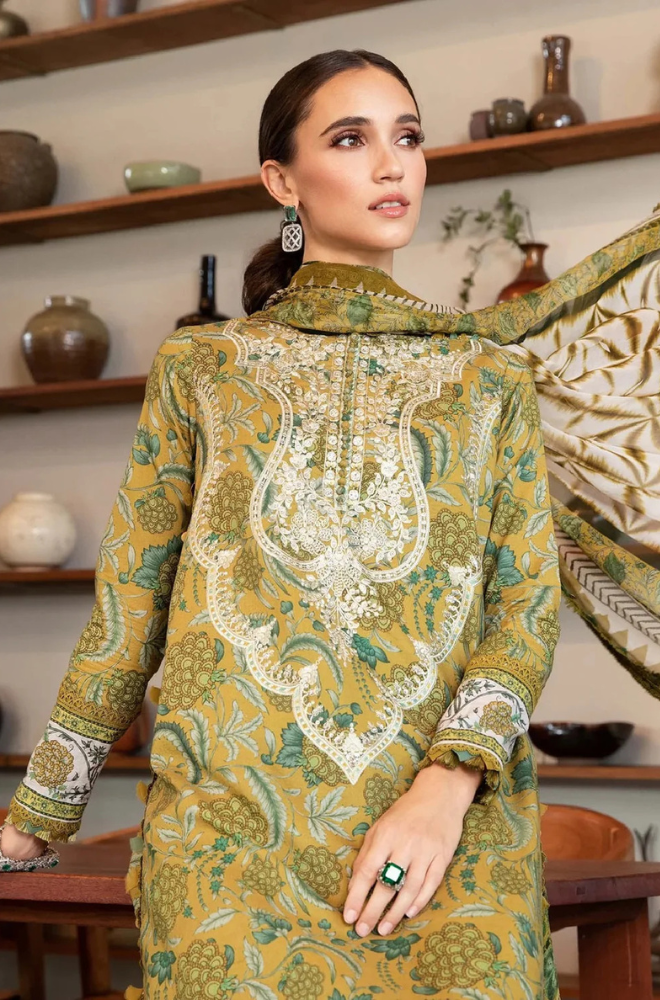 KHADDAR-3PC WITH KHADDAR PRINTED SHIRT & TROUSER-925