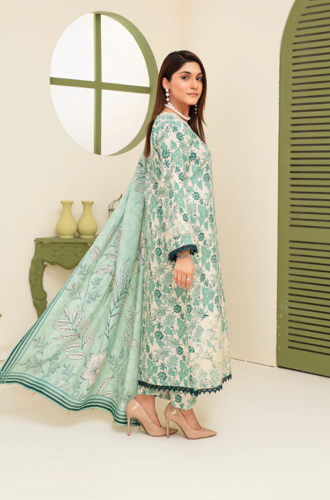CREATION KHADDAR 3PC WITH KHADDAR PRINTED SHIRT & TROUSER-906