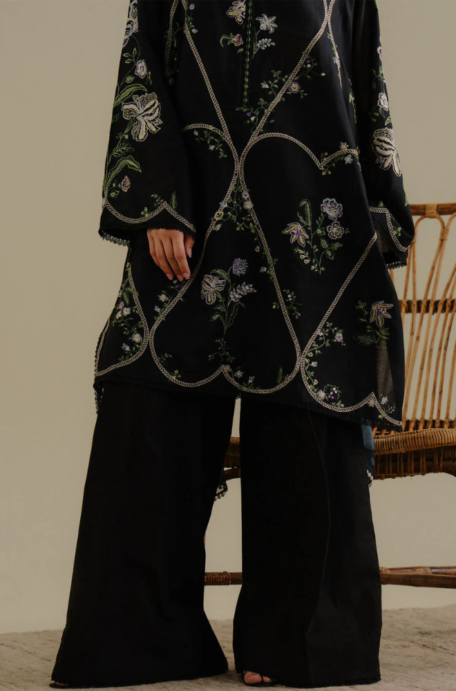 Lawn-3PC Embroidered Shirt with Digital Printed Jacquard Dupatta-1384