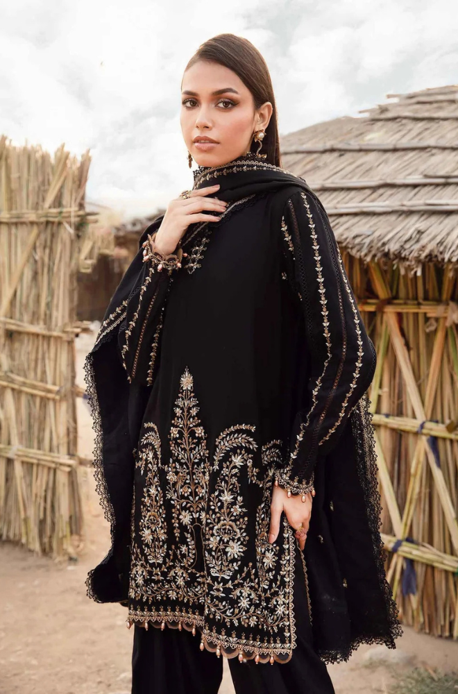 Maria B Lawn 3PC Embroidered Shirt with Embroidered Dupatta-1077