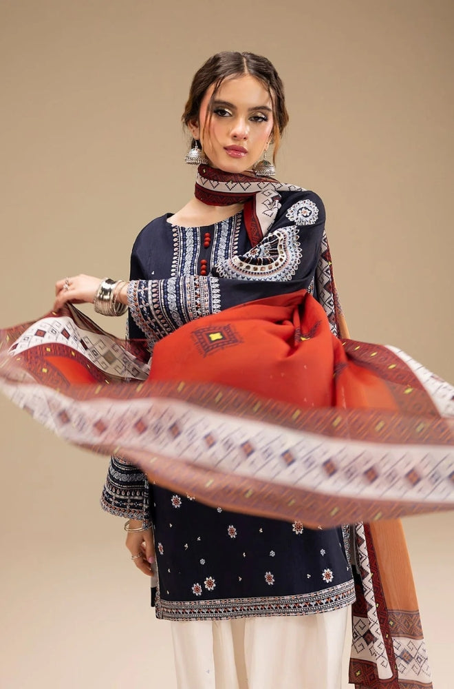 3 Piece Unstiched Embroidery Dhanak