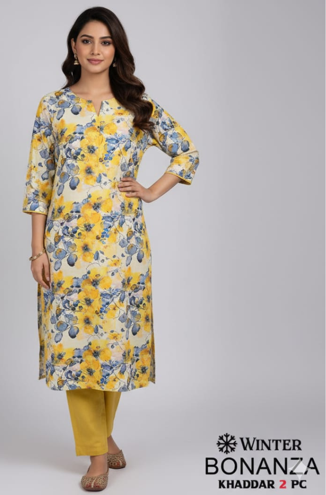 Bonanza 2-Piece Khaddar Suit D521Z