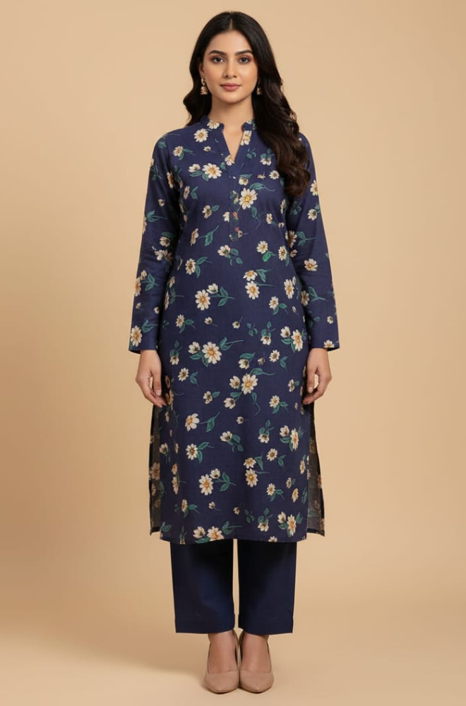 Bonanza 2-Piece Khaddar Suit D521Z